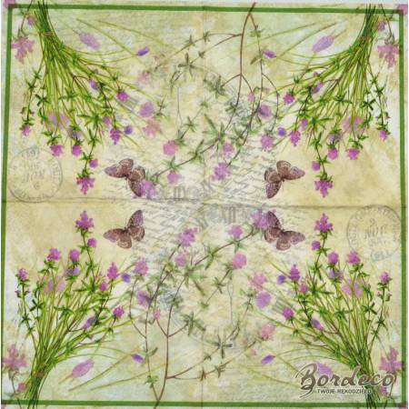 Serwetka do decoupage NOUVEAU polny bukiet  33x33